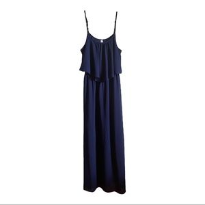 Navy Blue Maxi Dress Size Medium